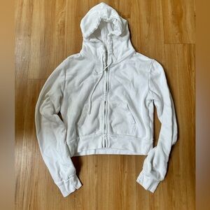 Brandy Melville John Galt White Zip Up